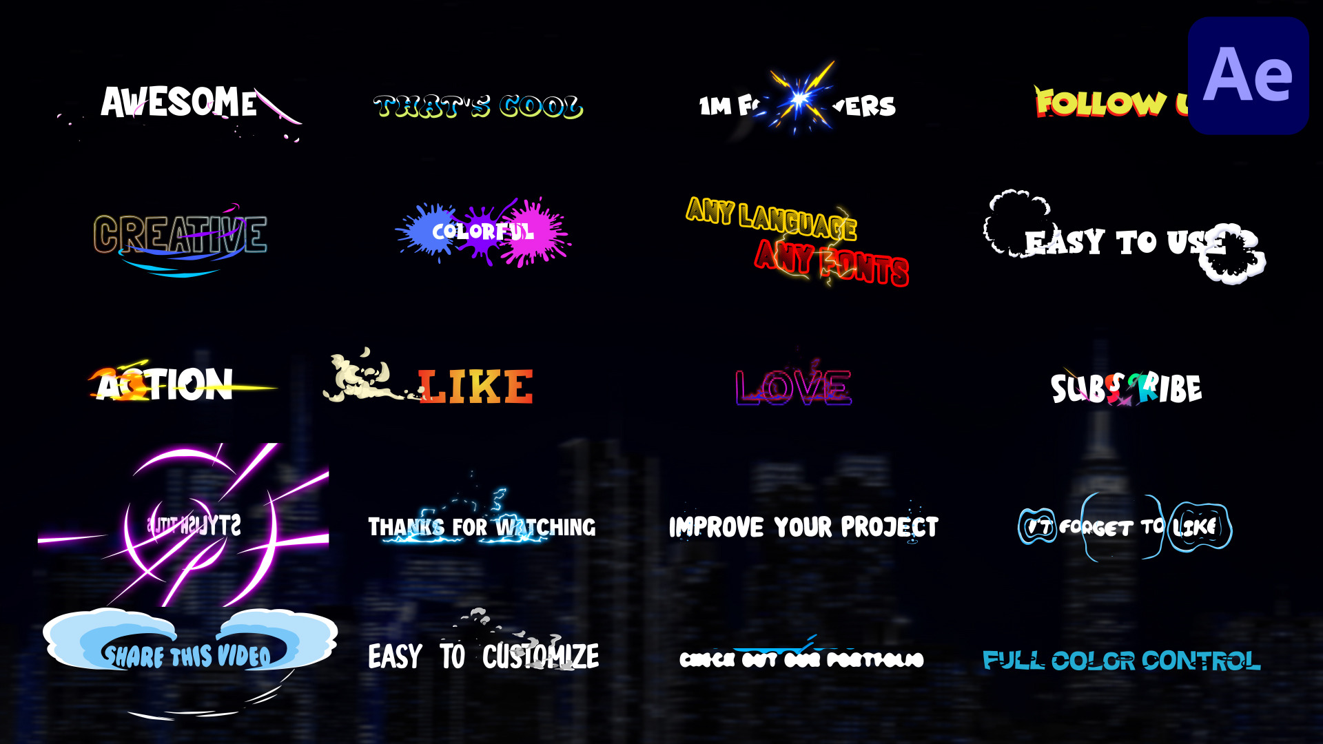 Stylish Titles | After Effects, a Templates & Theme by FlashFXbox