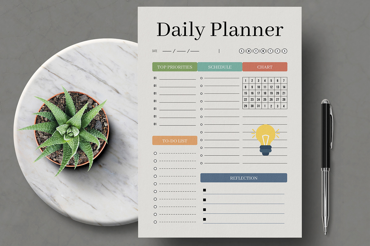 Daily Productivity Organizer Planner