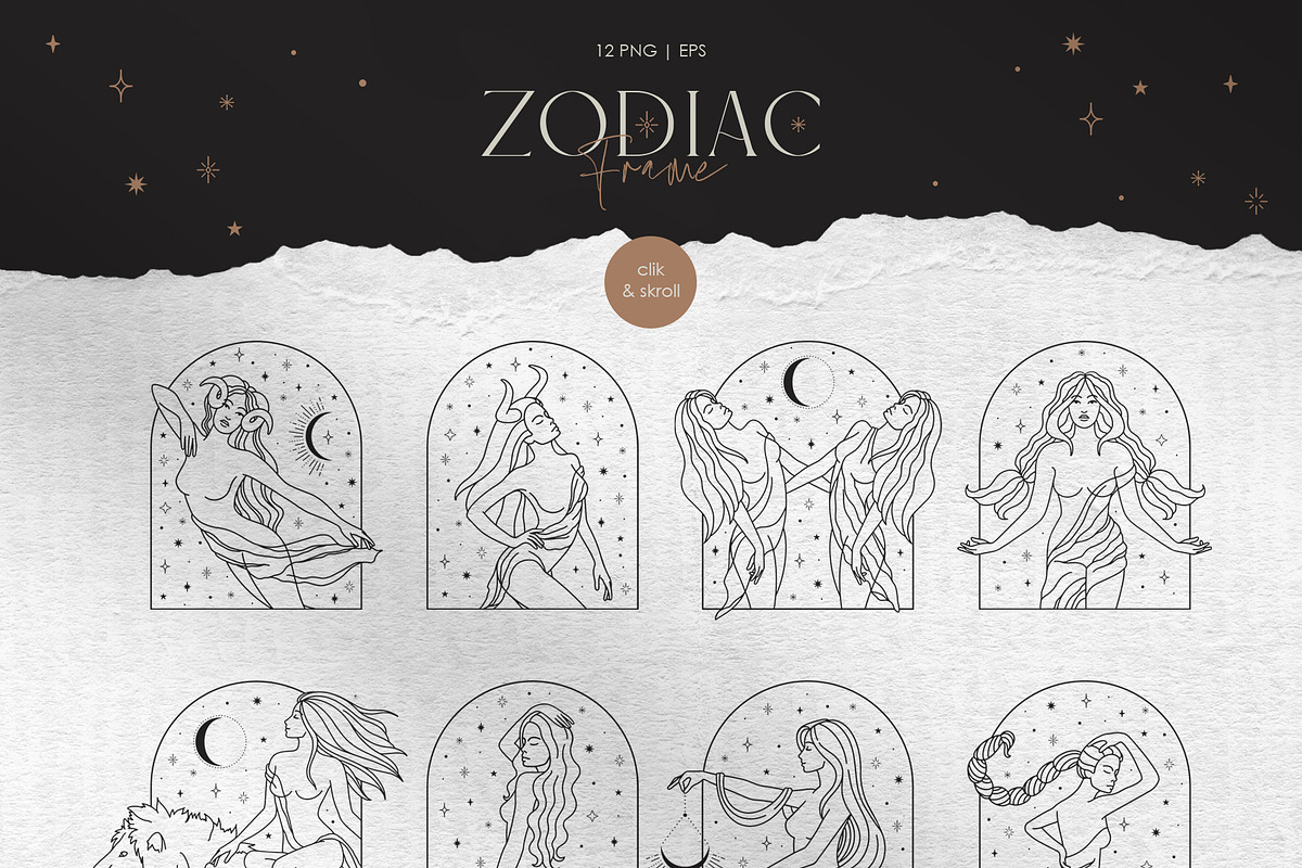 Zodiac Collection, an Animal Illustration by PatrushevaYana (Photo 17 of 21)
