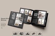 Square Brochure Mockup, a Books & Magazine Mockup by NyakBiett (Thumbnail 1 of 7)