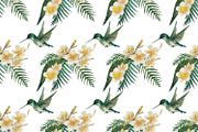Hummingbird Gardens - Watercolor Set, an Illustration by amyxbao (Thumbnail 2 of 8)