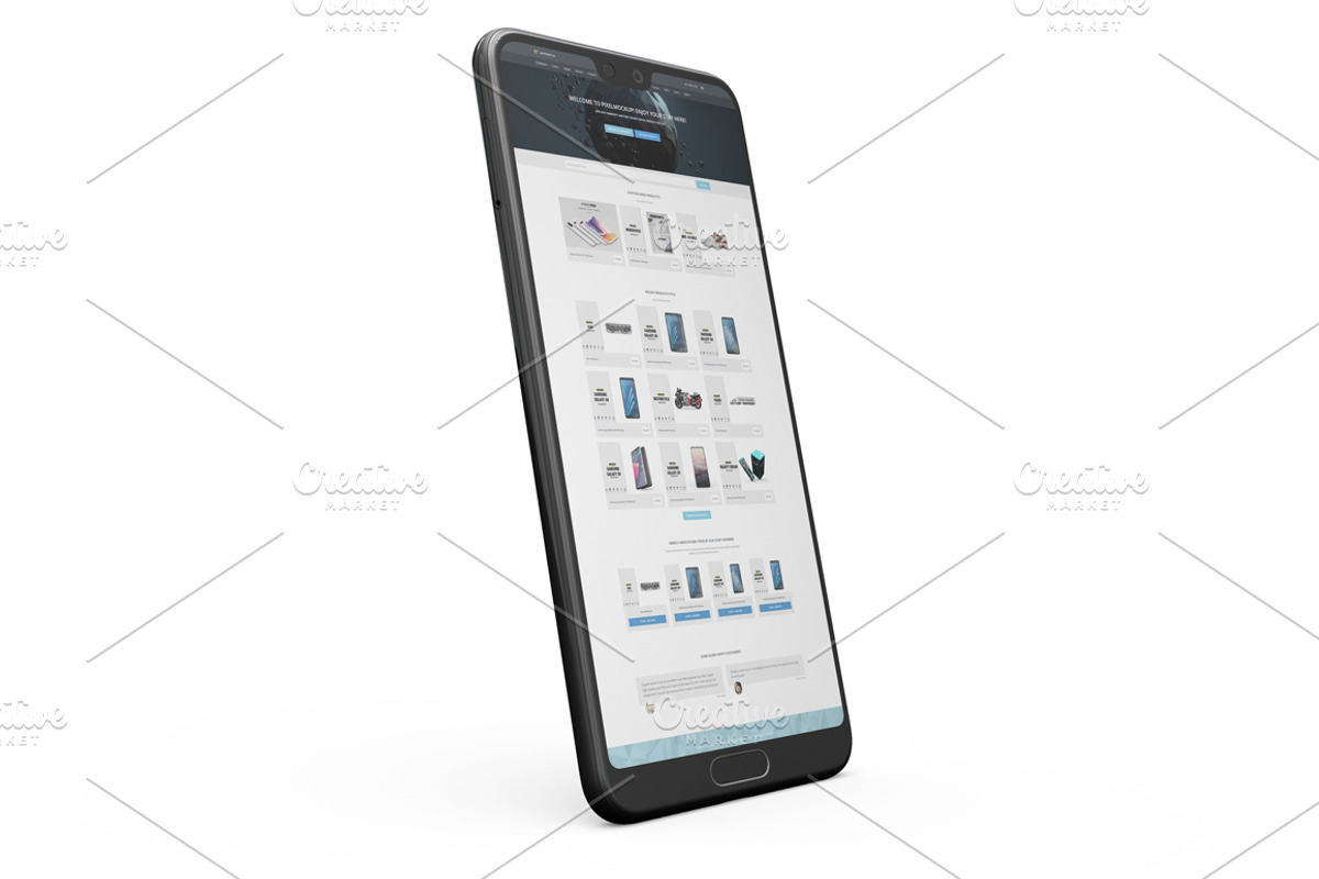 Huawei P20 Pro App Mockup Vol2, an Android Mockup by PixelMockup (Photo 4 of 17)