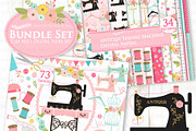 Sewing Machine, Sewing, an Illustration by Mia's Graphic Design (Thumbnail 2 of 9)