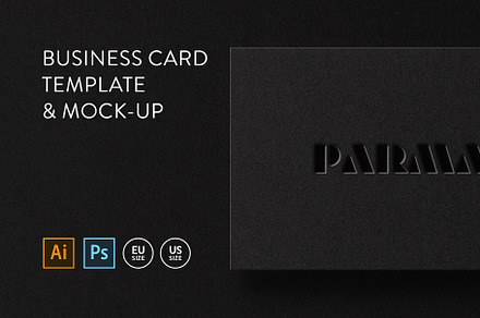 Business Card Mockup Template Logo, a Business Card Template by PrintPixel