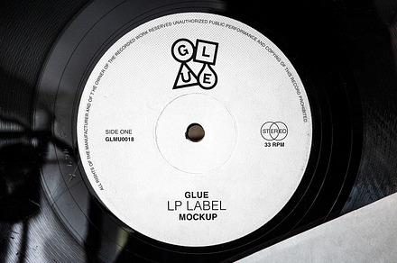 LP Label Mockup
