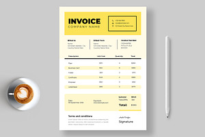 Invoice Layout, a Stationery Template by ContestDesign