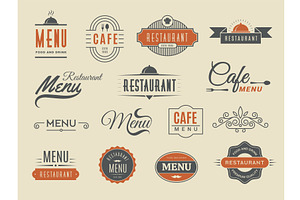 Menu badges. Restaurant or cafe logo, a Graphic by Onyx