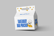 High Quality Takeaway Bag Mockups, a Packaging Mockup by artimasa (Thumbnail 4 of 5)