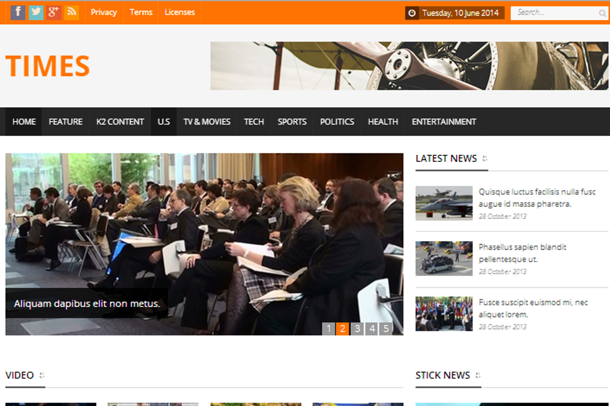 Times - News & Magazine Template, a Websites & App Template by JoomlaUX (Photo 1 of 4)
