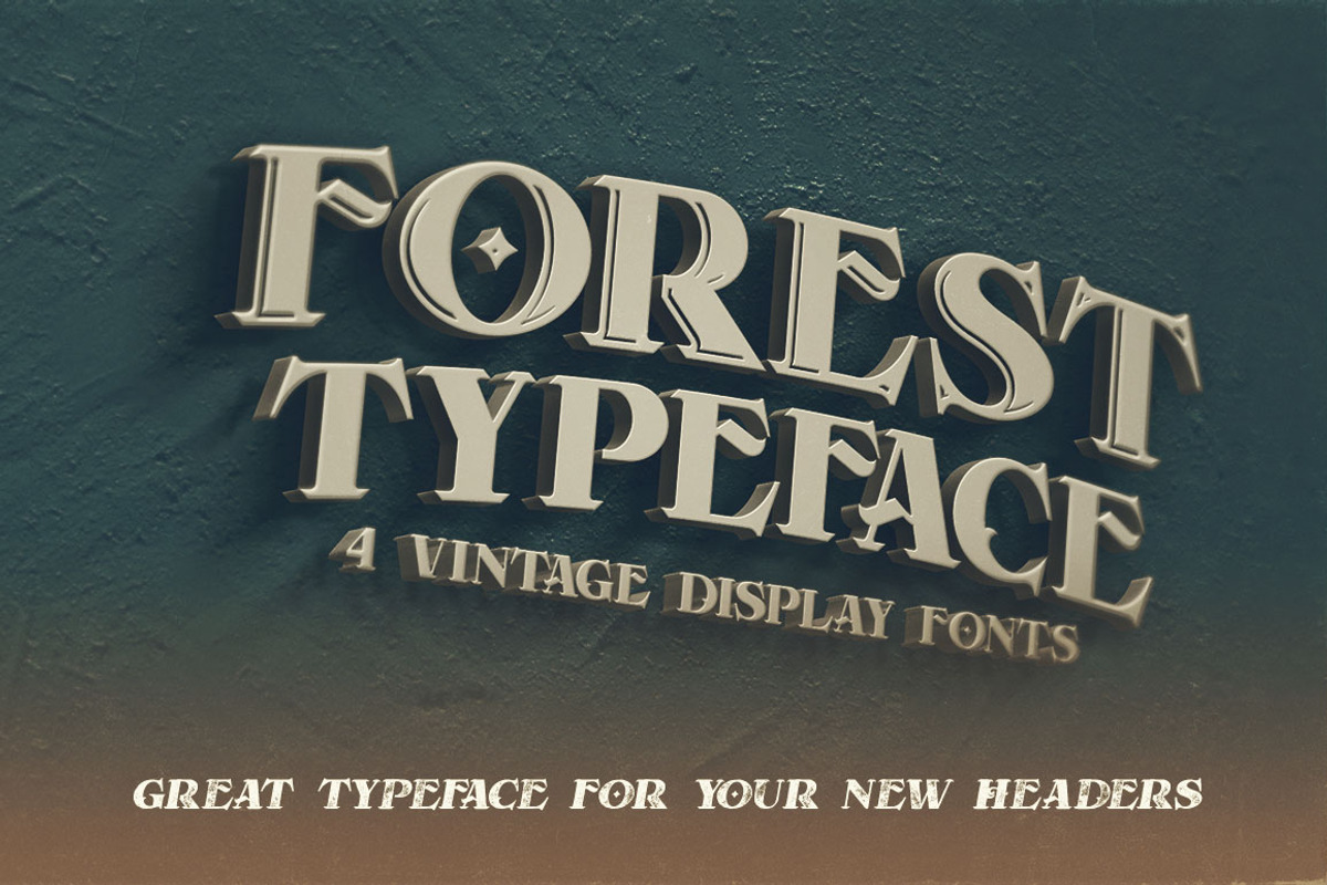 Forest - Display Font preview 5