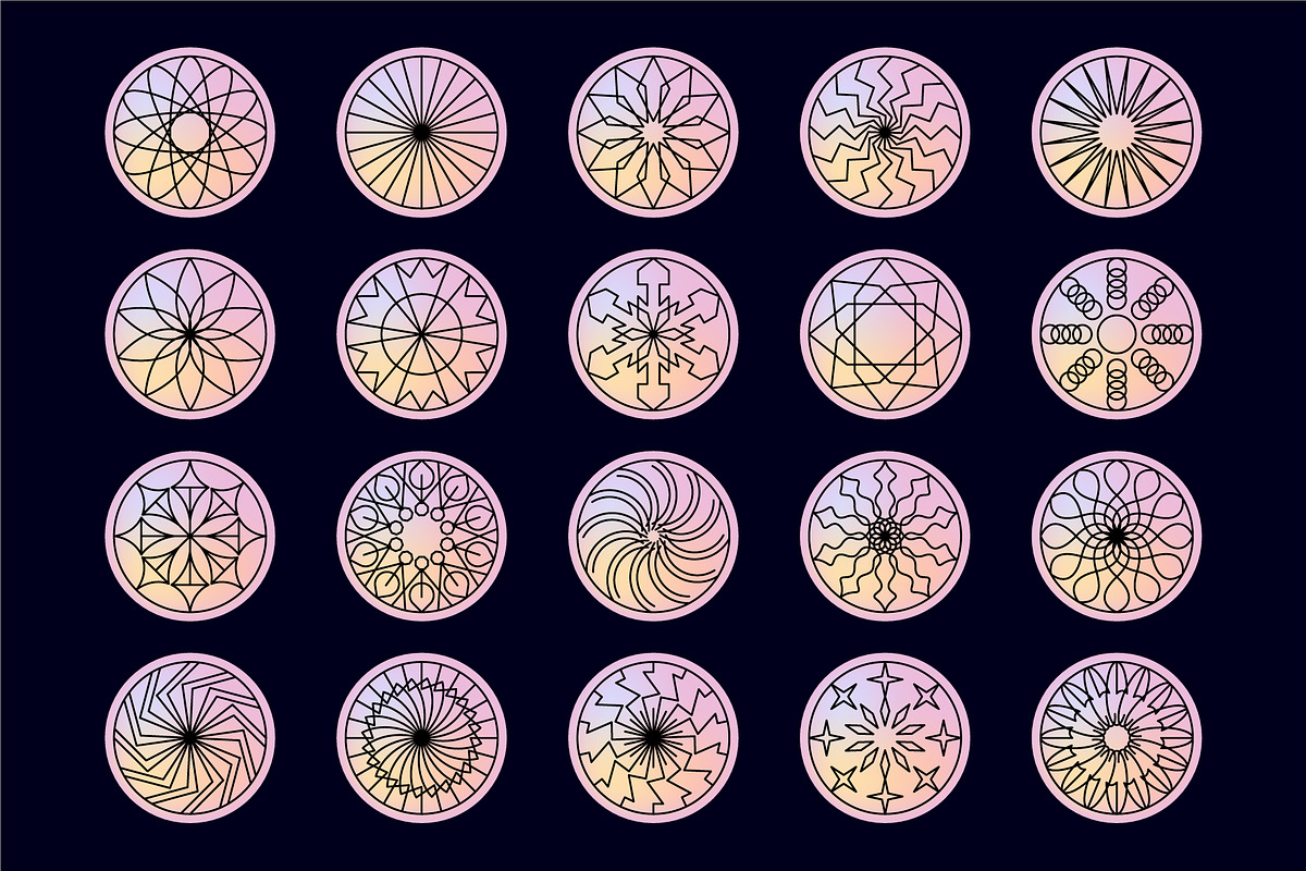 20 Geometric Stickers, an Object Graphic by romanlypovyi (Photo 3 of 5)