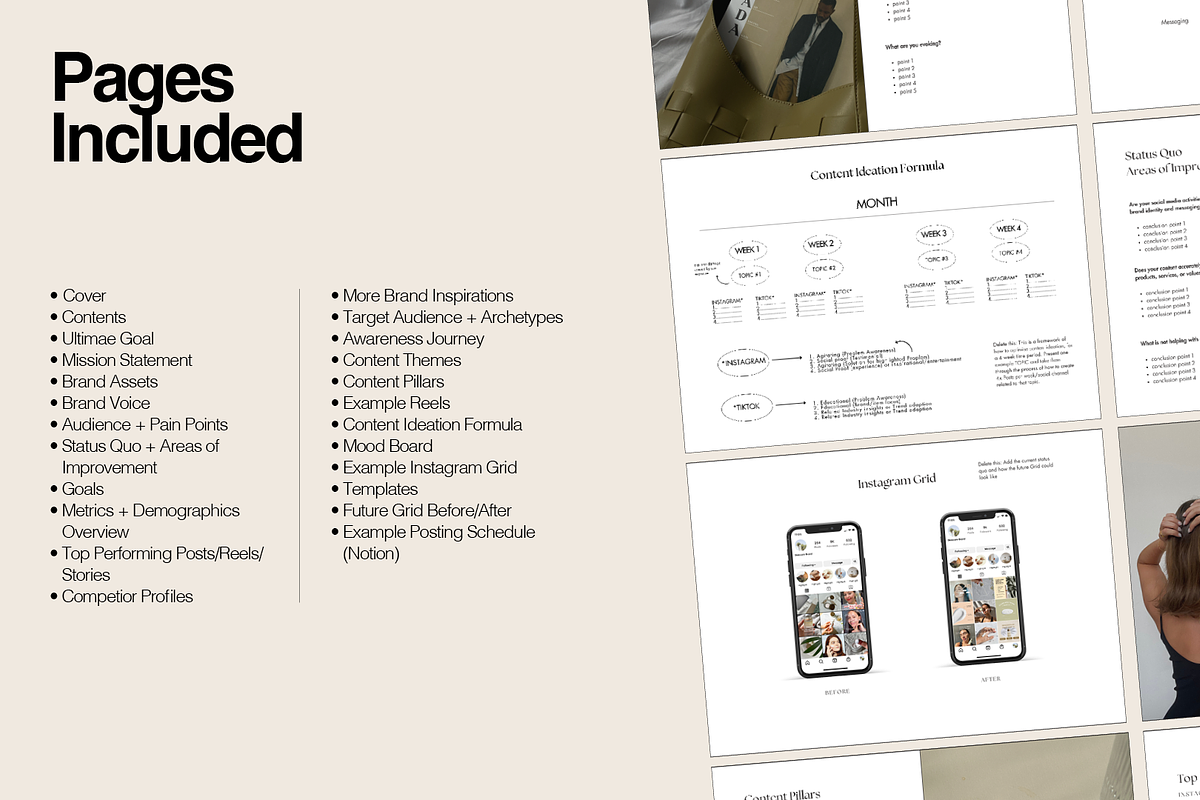 Social Media Strategy Template, a Social Media Template by montanasocials (Photo 2 of 7)