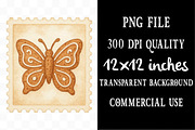 Gingerbread Cookie Butterfly Postage, an Illustration by Designking (Thumbnail 4 of 5)