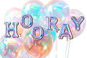 HOLOGRAPHIC BALLOONS LETTER set, an Object Graphic by STUDIO CHOTI (Thumbnail 5 of 5)