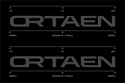Ortaen - Futuristic Display Font, a Sans Serif Font by Typeagle (Thumbnail 4 of 10)