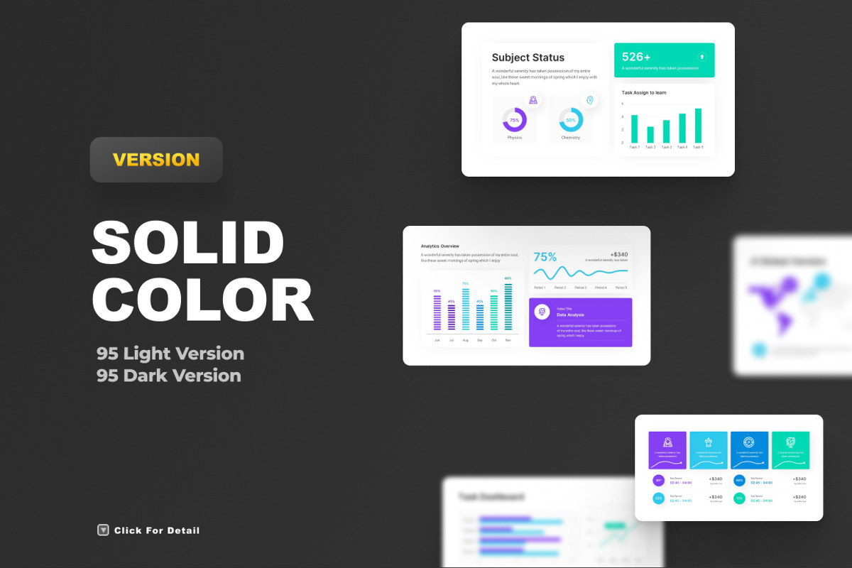 KPI Dashboard 5 Version, a Presentation Template by Brandearth RRGraph (Photo 13 of 14)