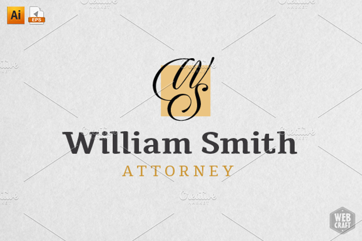 William Smith Attorney/Legal Logo, a Branding & Logo Template by WebCraft (Photo 1 of 4)
