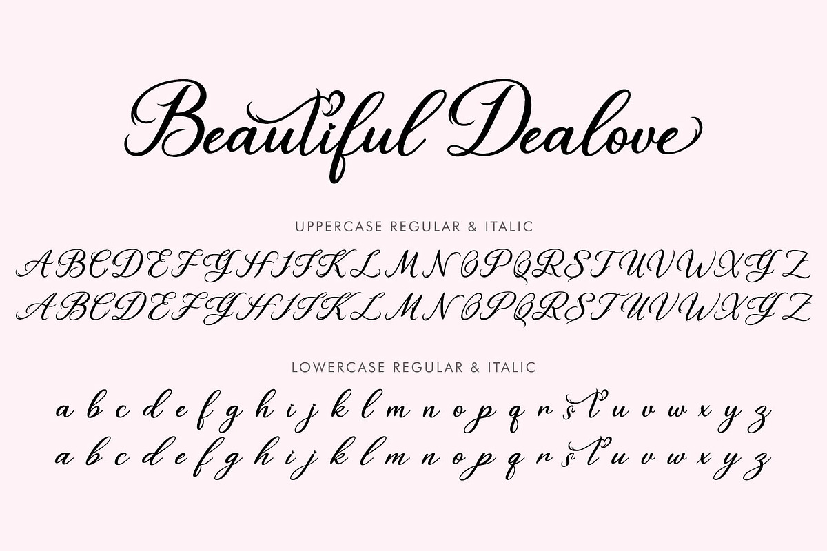 Beautiful Dealove, a Handwritten Font by Yoga Letter (Photo 8 of 10)