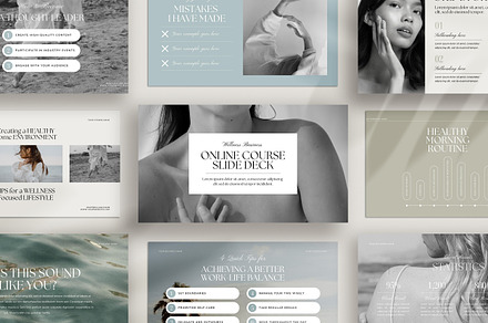 Wellness Coach Slide Deck CANVA, a Presentation Template by Studio Loire