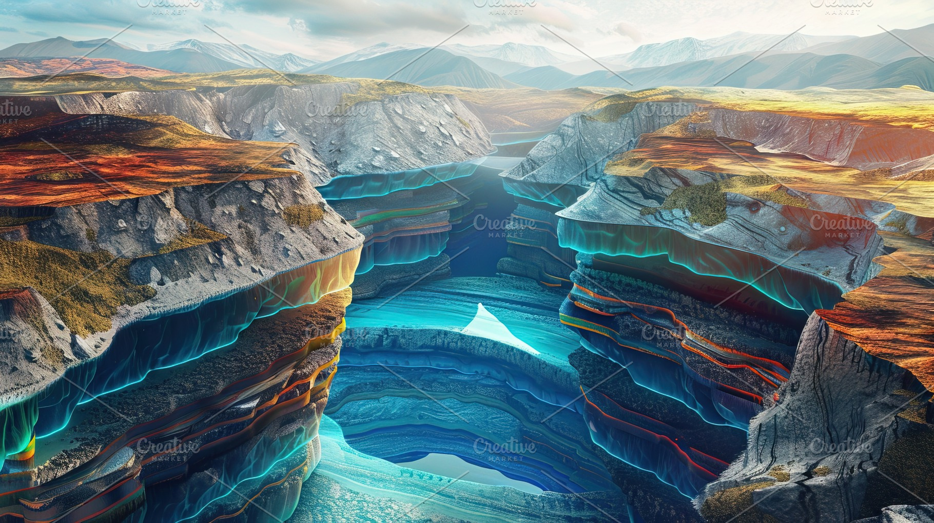 Colorful Layered Canyon Landscape, a Nature Photo by Ales Munt
