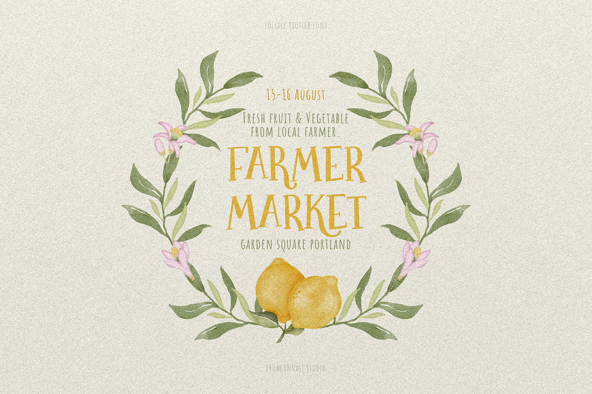 Foliage Exotica - Handwritten Serif, a Serif Font by Invasi Studio (Photo 7 of 10)