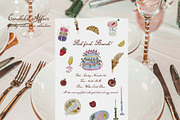 Quirky Watercolor Wedding Icons Set, a Decorative Illustration by Madiwaso (Thumbnail 9 of 9)