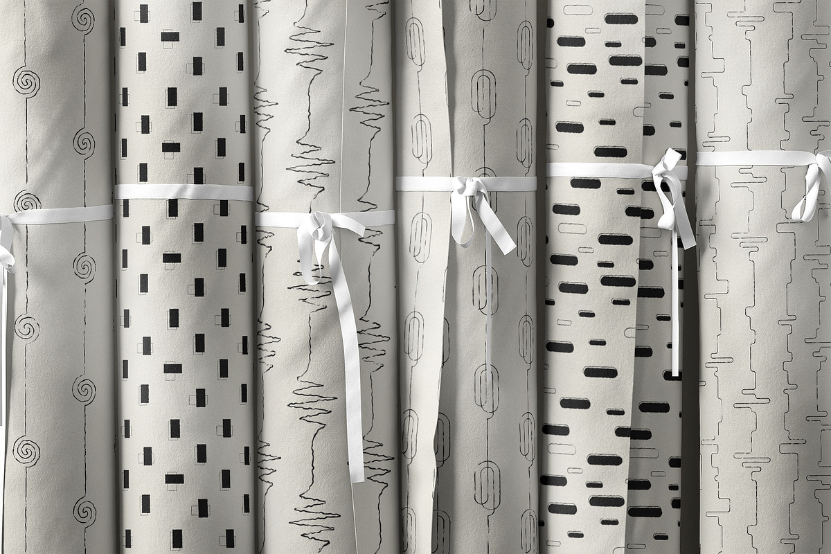 Lines&Bricks. 6 Seamless Patterns, a Pattern Graphic by le-genda (Photo 2 of 8)