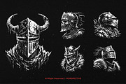 10 Bundle Dark Art Skull Warrior, an Illustration by Morspective (Thumbnail 5 of 7)