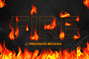 Fire Procreate Brushes, a Brush Add-On by Andrew Skoch Design (Thumbnail 1 of 6)