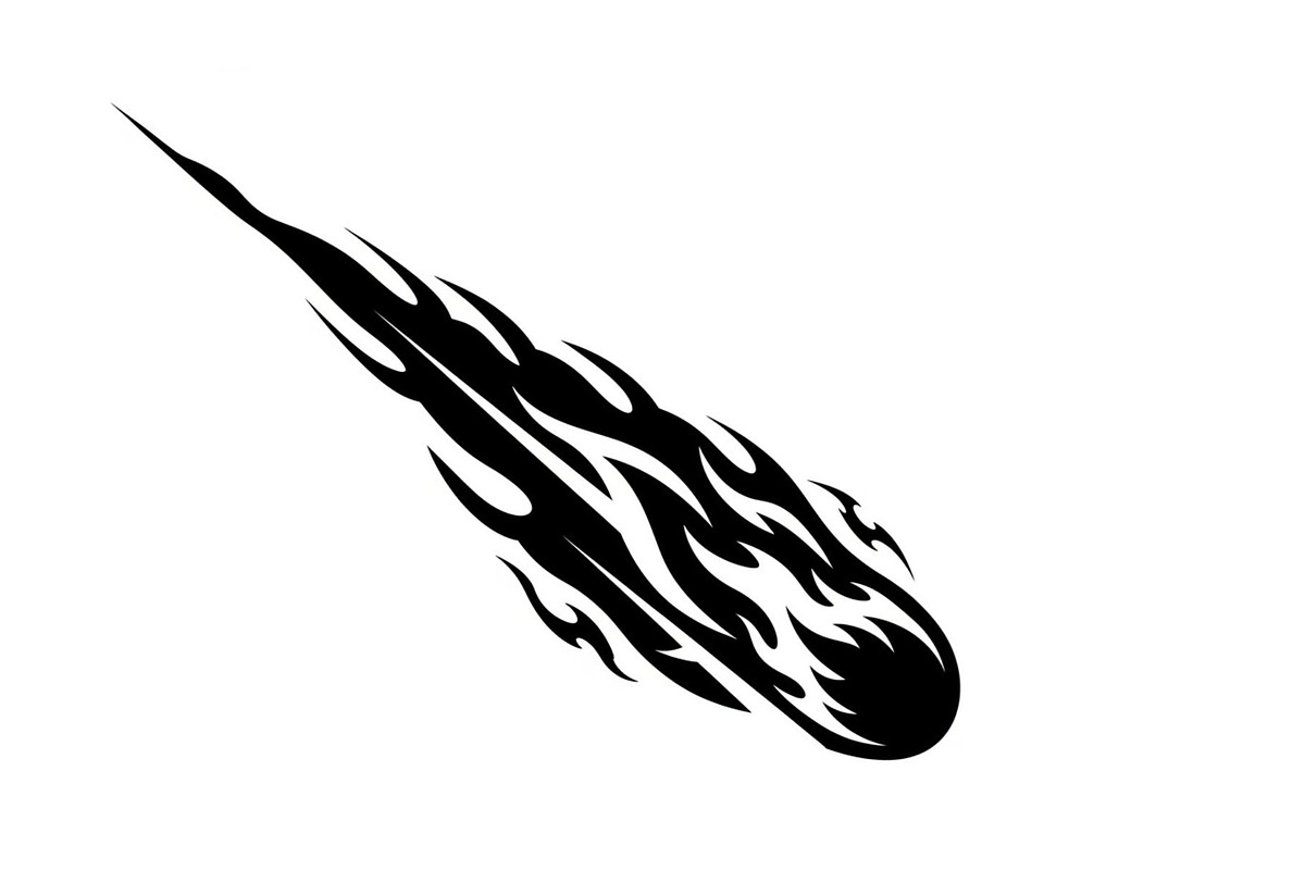 Fire Meteor Comet Silhouette Bundle, an Illustration by Designs_River (Photo 38 of 51)