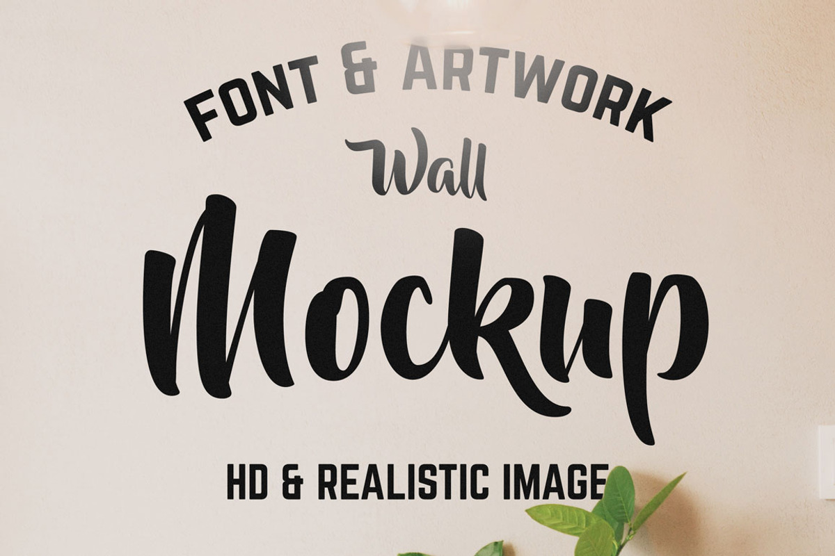 Logo/Text Wall Interior Mockup, a Print Template by MockUpgrade (Photo 1 of 4)