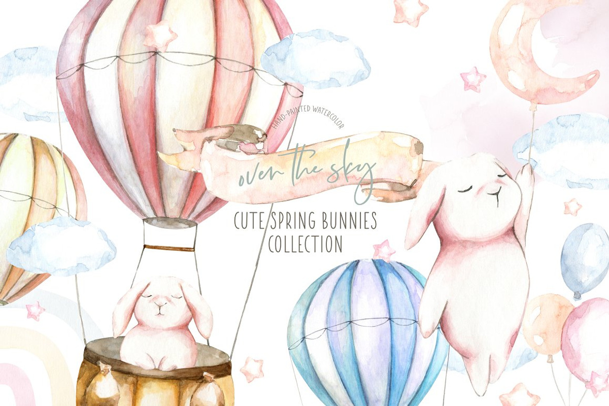 52in1 Whole Shop Bundle Watercolor, an Animal Illustration by Catherine Wheel (Photo 5 of 28)