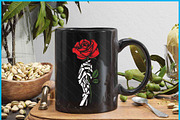 Skeleton Hand Holding A Red Rose, a Graphic by Creativeusart (Thumbnail 4 of 4)