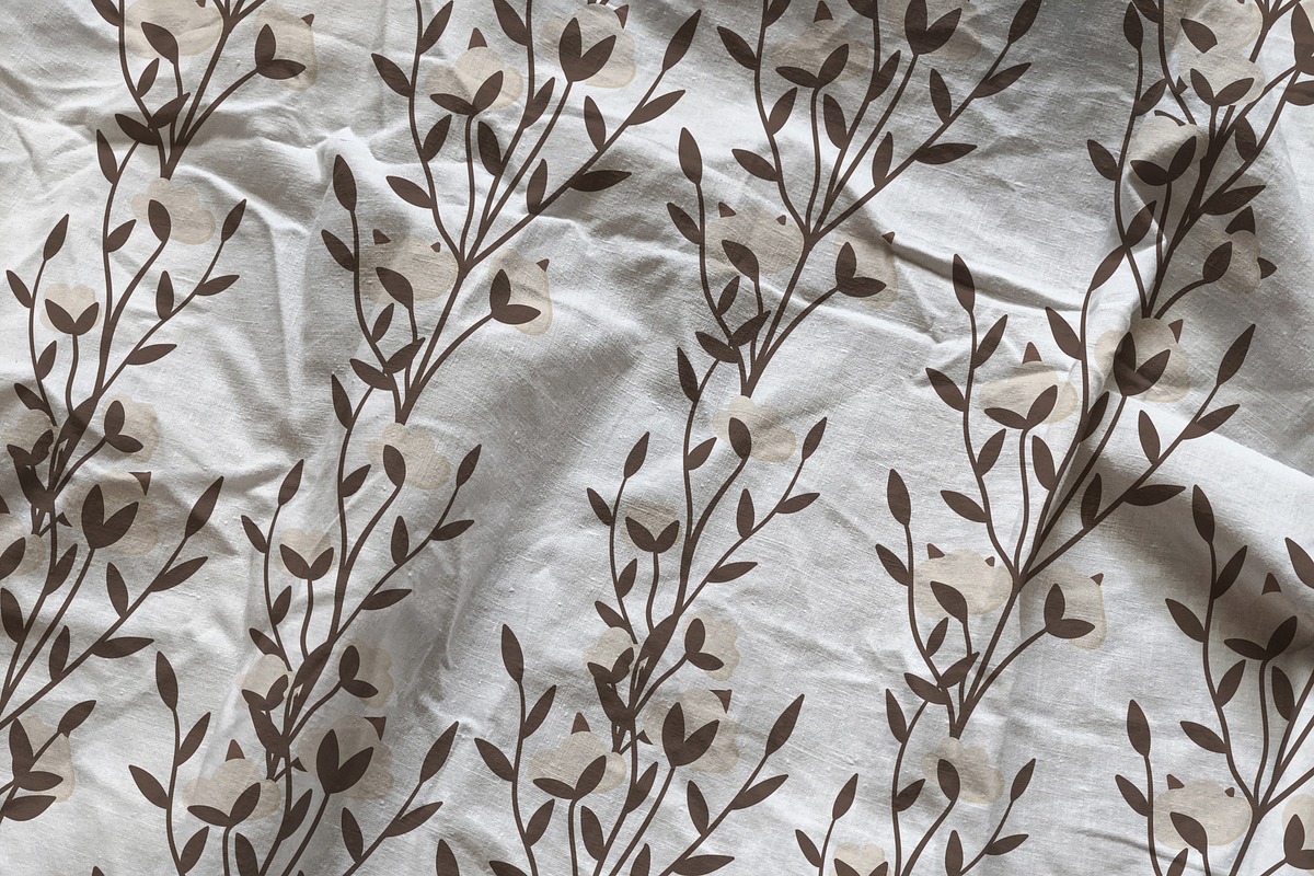 Cotton Fabric Mockup, a Print Template by helgascandinavus (Photo 4 of 7)
