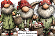 Whimsical Easter Gnome Clipart, an Illustration by OK Design (Thumbnail 1 of 6)