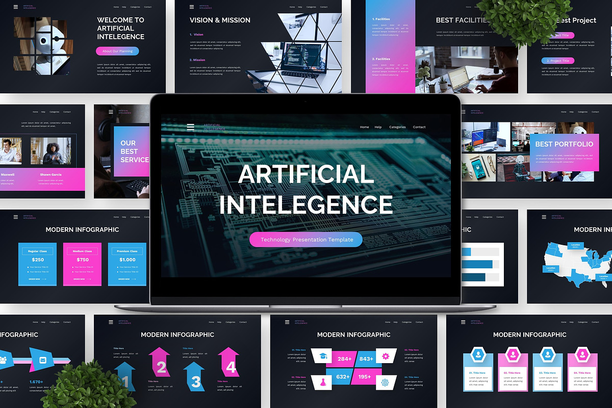 Artificial Inteligence - Technology, a Presentation Template by Deepslide Studio (Photo 2 of 6)