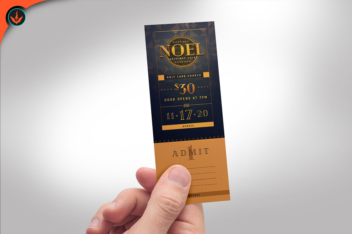 Art Deco Gala Ticket Template, a Templates & Theme by SeraphimChris (Photo 7 of 7)
