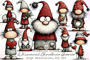 Whimsical Christmas Gnomes Clipart, an Illustration by Sublimation Artist (Thumbnail 1 of 6)