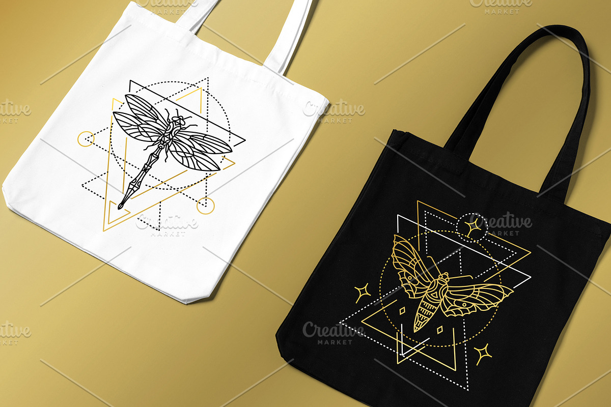 16 Insect symbols and 4 Patterns, an Outline Icon by Anna Smirnova (Photo 7 of 12)