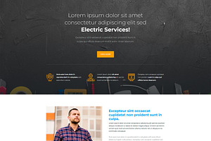 Electric Service - Divi Landing Page