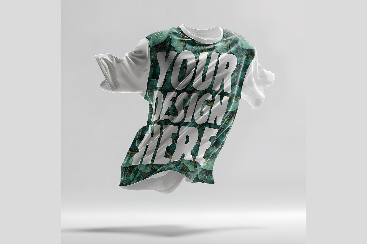 Flying Dynamic T-Shirt Mockup PSD, a Shirt Mockup by LESZ Design (Photo 5 of 6)