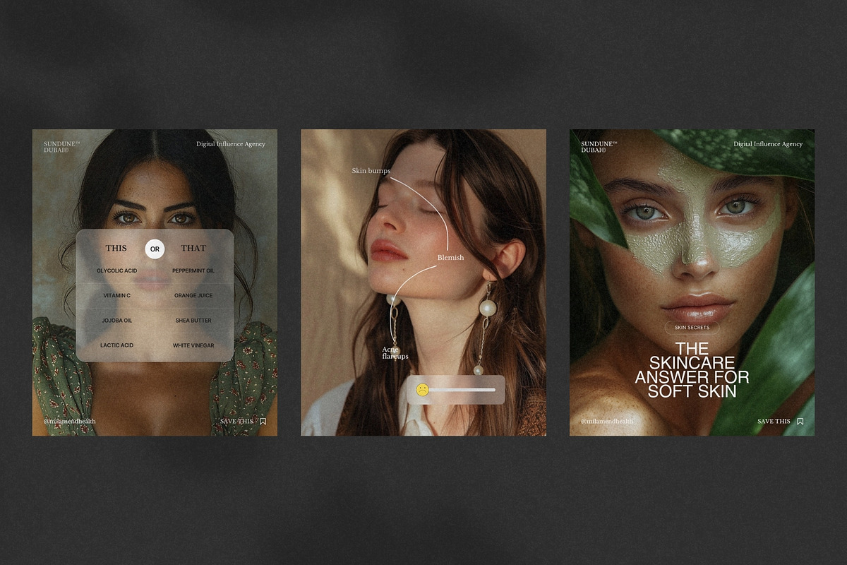 Clean Beauty Canva Post Layouts preview 8