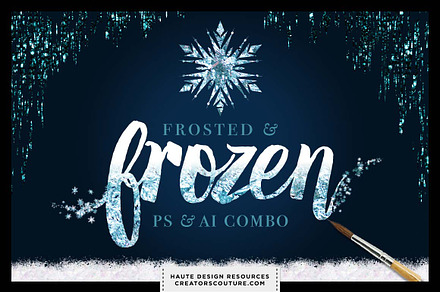 Frozen Styles Bundle Photoshop + Ai
