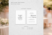 Elegant Save Date Canva bd005, an Invitation Template by TyphoonStudio (Thumbnail 2 of 10)
