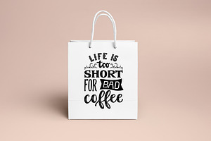 Vintage Coffee Lettering Quotes.