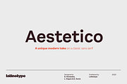 Aestetico, a Sans Serif Font by Latinotype (Thumbnail 1 of 15)
