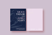 Magnolia Stripes Wedding Invitation, an Invitation Template by Laura K Invitations (Thumbnail 2 of 2)
