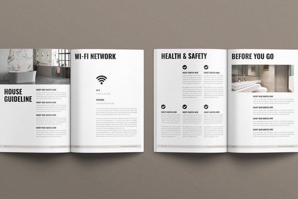 Digital Welcome Book Template, a Brochure Template by E-Type (Photo 5 of 7)