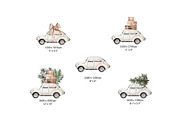 Watercolor Neutral Christmas clipart, a Seasonal Illustration by Lemon design (Thumbnail 3 of 11)