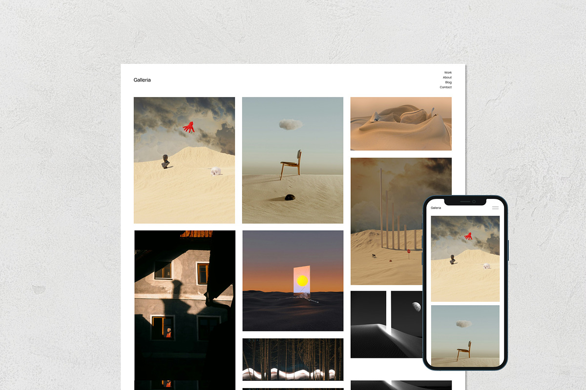 Galleria - Minimal Website Template